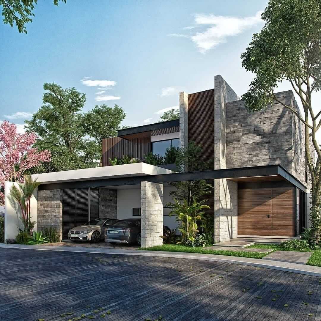 نمای زیبا و مدرن برای ویلا